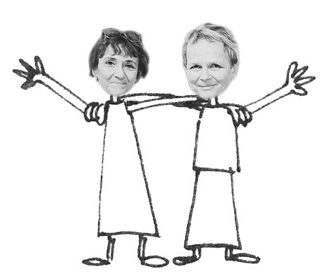 foto: Táňa Kuželková a Blanka Konvalinková